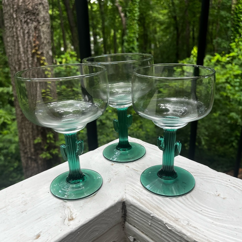 Libbey Cactus Margarita Glasses